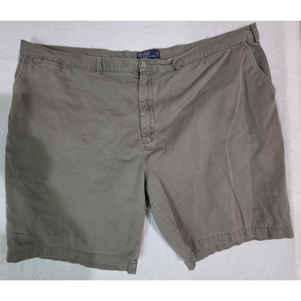 Polo Ralph Lauren Mens 52B Chino Shorts Olive Green 100% Cotton Classic Fit